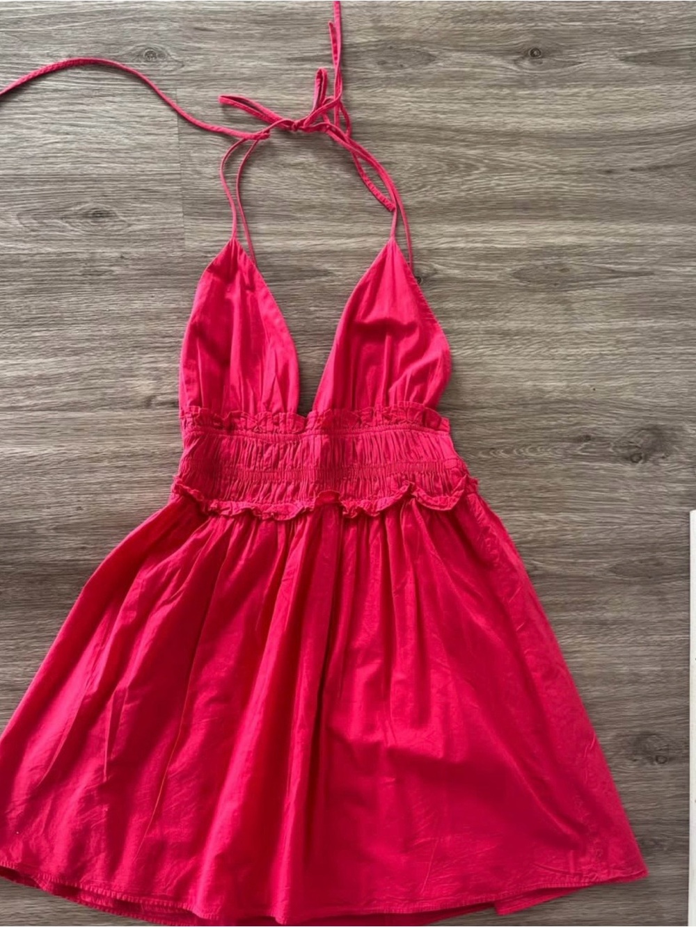 Zara Hot Pink Halter Summer Dress